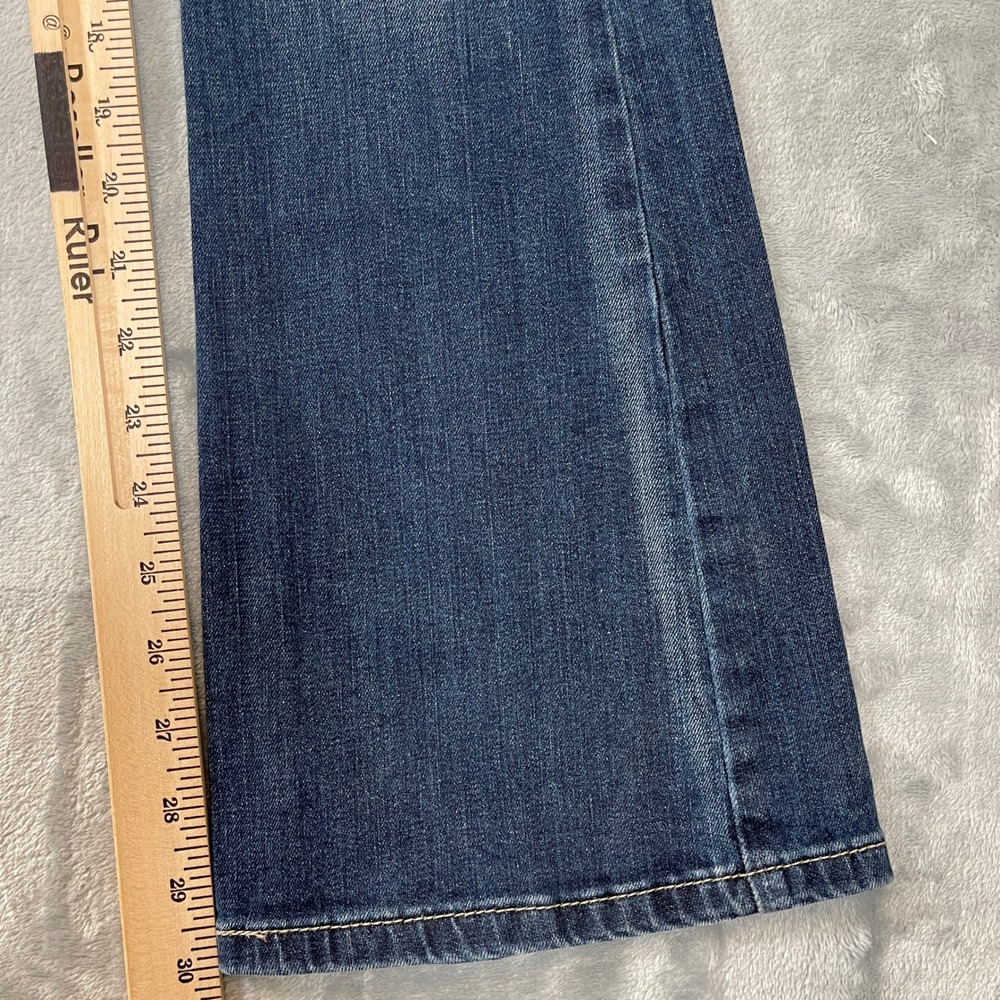 Levis Jeans Womens 24x32 518 Superlow Bootcut Medium Wash Low Rise Denim Flare - Picture 3 of 7